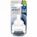 Philips Avent, スローフロー疝痛防止 ニップル、1か月から、2パック (Discontinued Item)