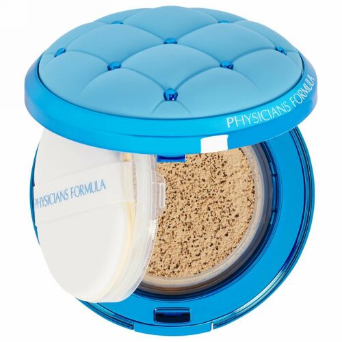 Physicians Formula, ミネラルウェア、クッションファンデーション、広域スペクトルSPF 50、ナチュラル、0.47 fl oz (14 ml) (Discontinued Item)