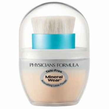Physicians Formula, Mineral Wear, Mineral Airbrushing Loose Powder, SPF 30, Creamy Natural, 0.35 oz (10 g) (Discontinued Item)
