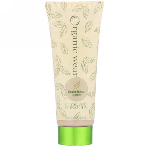 Physicians Formula, オーガニック・ウェア、ティンテッド・モイスチャライザー、SPF 15、ライト〜ナチュラルオーガニック・ス、1.5 液体オンス（44 ml） (Discontinued Item)