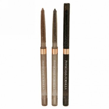 Physicians Formula, シマー ストリップス、エクストリーム シマー アイライナー トリオ、ヌード アイズ、0.03 oz (.85 g) (Discontinued Item)