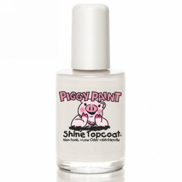 Piggy Paint, マニキュア、トップコート、0.5 液量オンス (15 ml) (Discontinued Item)