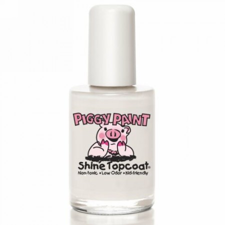 Piggy Paint, マニキュア、トップコート、0.5 液量オンス (15 ml) (Discontinued Item)