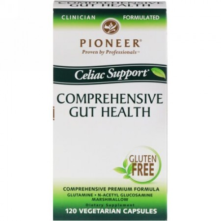 Pioneer Nutritional Formulas, 腸の健康、お腹の調子をトータルにサポート、植物性カプセル120粒