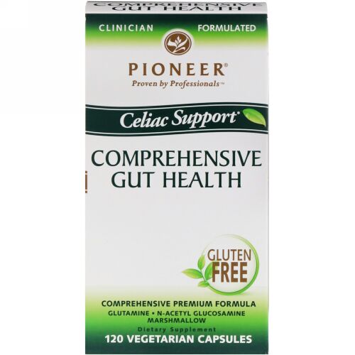 Pioneer Nutritional Formulas, 腸の健康、お腹の調子をトータルにサポート、植物性カプセル120粒