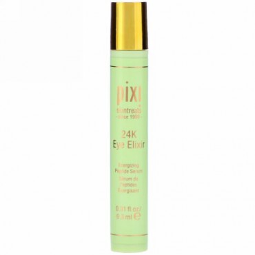Pixi Beauty, 24K アイ・エリクシール 　ゴールド＆コラーゲン配合、活性ペプチドセラム、.31液量オンス (9.3 ml)