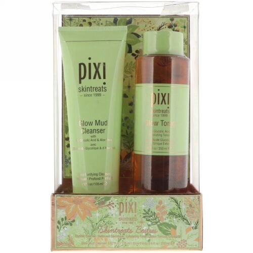 Pixi Beauty, Skin Treats Besties、グローマッドクレンザー+グロートニック、2品キット (Discontinued Item)