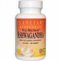 Planetary Herbals, アーユルヴェーダ, フルスペクトラムアシュワガンダ, 570 mg, 60錠