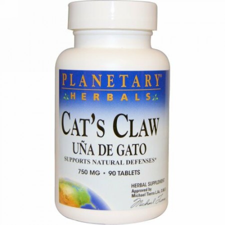 Planetary Herbals, キャッツクロー（Una de Gato）、750 mg、 90 錠