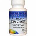 Planetary Herbals, フルスペクトルホースチェスナット、 300 mg、 120タブレット