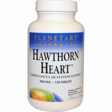 Planetary Herbals, ホーソンハート、 900 mg、 120タブレット