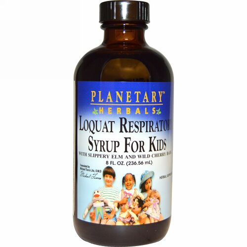 Planetary Herbals, ビワ、お子様の呼吸器官用シロップ、 8液量オンス (236.56 ml)