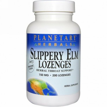 Planetary Herbals, アカニレトローチ, タンジェリン味, 150 mg, 200 トローチ
