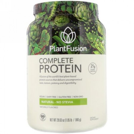 PlantFusion, コンプリートプロテイン、ナチュラル、1.85ポンド（840 g）
