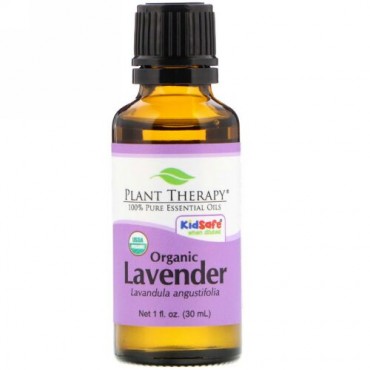 Plant Therapy, 100%ピュアエッセンシャルオイル、オーガニックラベンダー、1液量オンス (30 ml) (Discontinued Item)