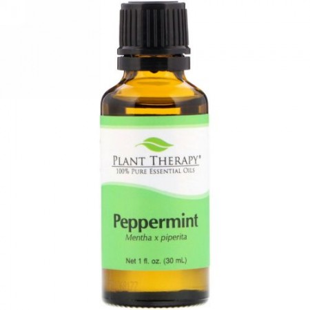 Plant Therapy, 100%ピュアエッセンシャルオイル、ペパーミント、1液量オンス (30 ml) (Discontinued Item)