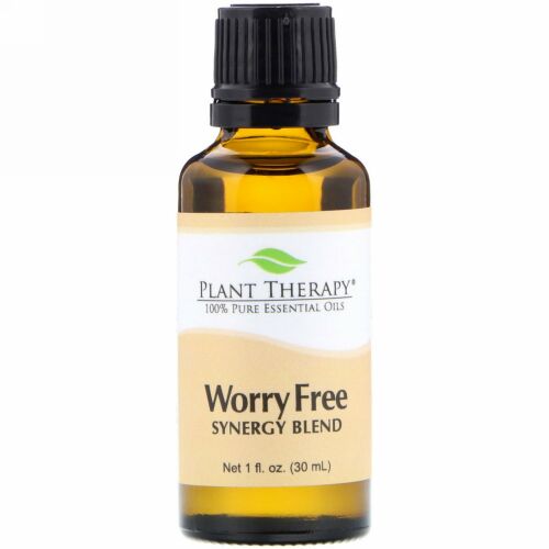 Plant Therapy, 100% Pure Essential Oil, Worry Free, Synergy Blend, 1 fl oz (30 ml) (Discontinued Item)