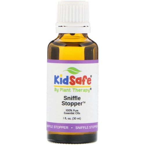Plant Therapy, KidSafe、100%ピュアエッセンシャルオイル、鼻すすりストッパー、1液量オンス (30 ml) (Discontinued Item)