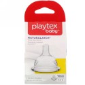 Playtex Baby, NaturaLatch、生後3-6ヶ月用、高速流量シリコンニップル2個 (Discontinued Item)