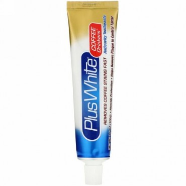 Plus White, Coffee Drinkers' Whitening Toothpaste, Cool Mint Flavor, 3.5 oz (100 g)