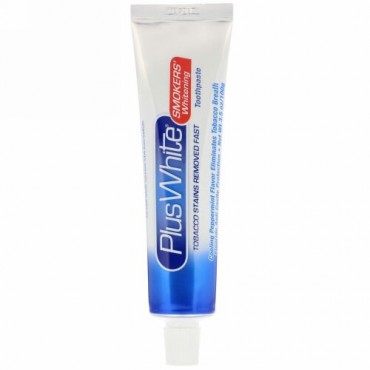 Plus White, The Smokers' Whitening Toothpaste, Cool Peppermint Flavor, 3.5 oz (100 g)