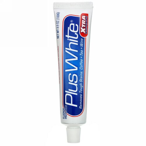 Plus White, エクストラプラス ホワイトニング歯磨き 歯石予防効果付き、 クール & クリスプミント味、3.5 oz (100 g)