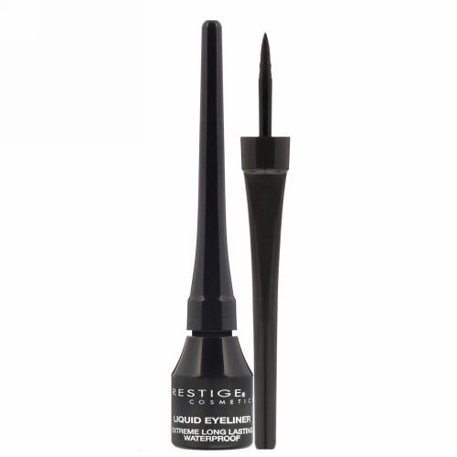 Prestige Cosmetics, リキッドアイライナー、ブラック、0.1 fl oz (3 ml) (Discontinued Item)
