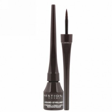 Prestige Cosmetics, Liquid Eyeliner, Black/Brown, 0.1 fl oz (3 ml) (Discontinued Item)