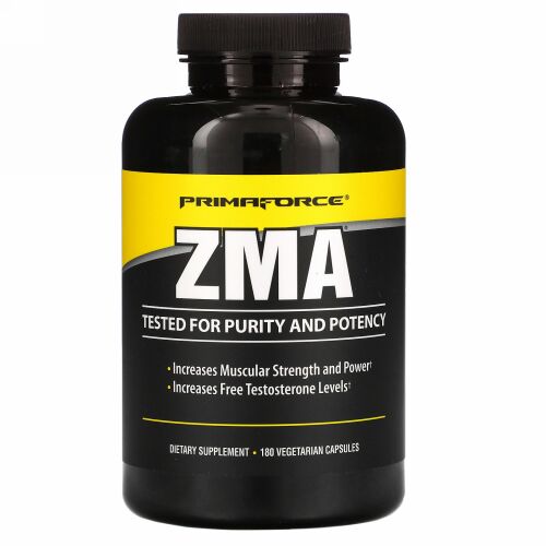 Primaforce, ZMA、ベジカプセル180粒