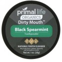 Primal Life Organics, ダーティマウス歯磨き粉、ブラックスペアミント、1 oz (28 g)