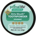 Primal Life Organics, ダーティマウス歯磨き粉、スペアミント、1 oz (28 g)