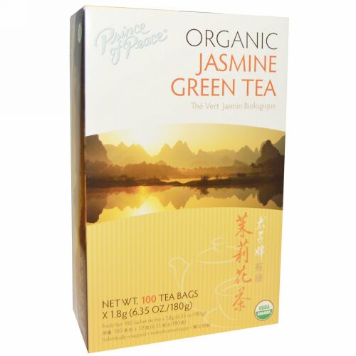 Prince of Peace, オーガニック, ジャスミン緑茶, 100ティーバッグ, 各1.8 g