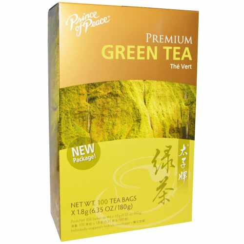 Prince of Peace, プレミアムグリーンティー、 100 ティーバッグ、 各1.8 g (Discontinued Item)