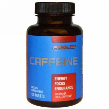 ProLab, プロラブ, カフェイン、200 mg、100錠 (Discontinued Item)