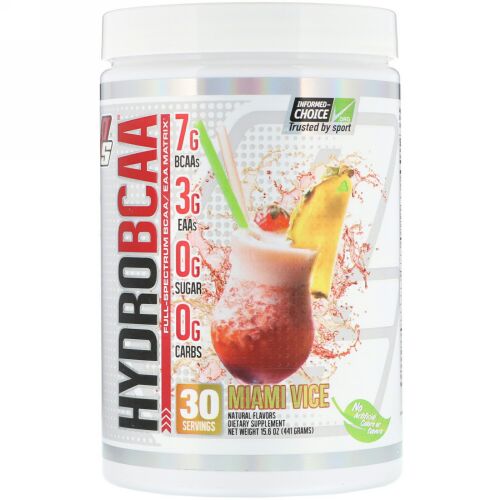ProSupps, ハイドロBCAA、マイアミバイス、15.6オンス (441 g) (Discontinued Item)