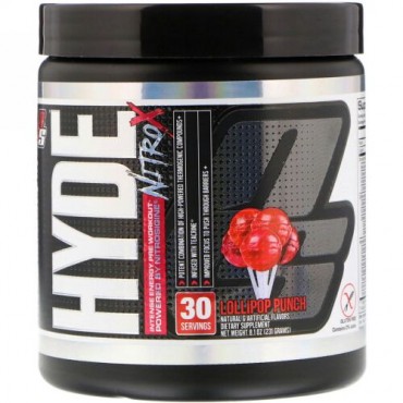 ProSupps, Mr. Hyde, Nitro X, Pre Workout, Lollipop Punch, 8.1 oz (231 g) (Discontinued Item)