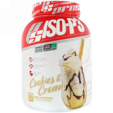 ProSupps, PS ISO-P3、クッキー＆クリーム、2ポンド (907 g) (Discontinued Item)