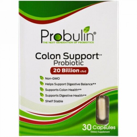 Probulin, 腸サポート、プロバイオティク、30カプセル