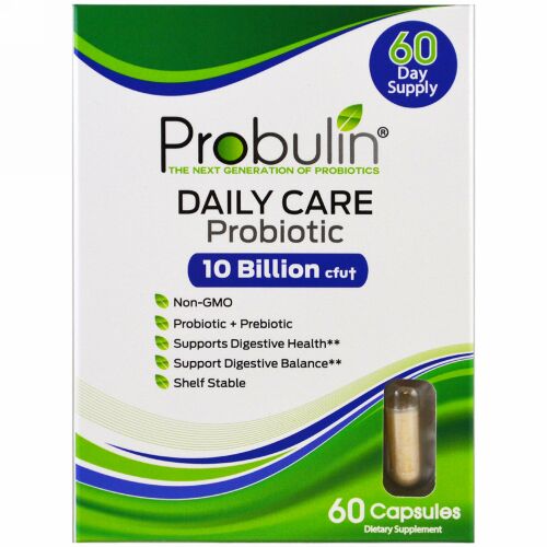 Probulin, デイリーケア、プロバイオティック、60カプセル (Discontinued Item)