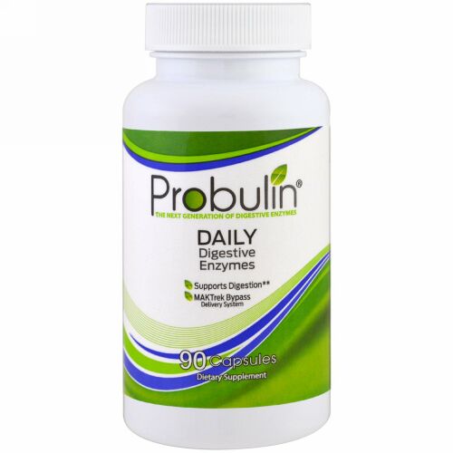 Probulin, デイリーダイジェスティブエンザイム、90カプセル (Discontinued Item)