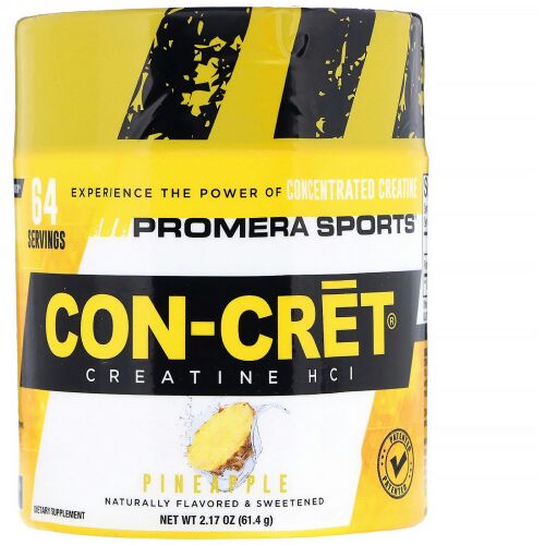 Promera Sports, Con-CretクレアチンHCl、パイナップル、2.17 oz (61.4 g) (Discontinued Item)