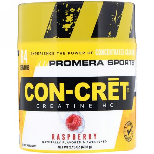 Promera Sports, Con-CretクレアチンHCl、ラズベリー、2.15 oz (60.8 g) (Discontinued Item)