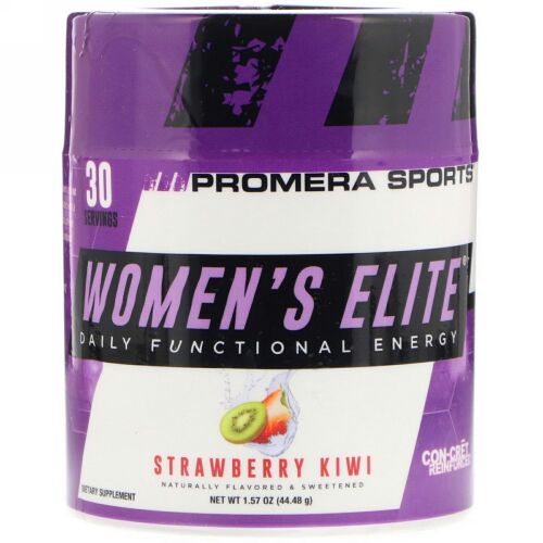Promera Sports, Women's Elite、デイリーファンクショナルエネルギー、ストロベリーキウイ、1.57オンス (44.48 g) (Discontinued Item)