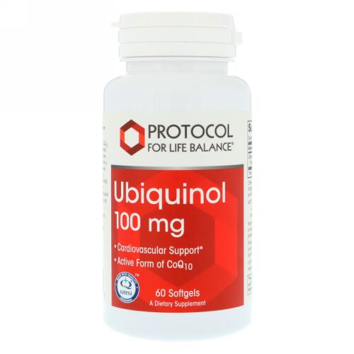 Protocol for Life Balance, ユビキノール、100 mg、ソフトジェル60個