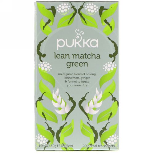 Pukka Herbs, リーン抹茶グリーン、ハーブティーバッグ20包、1.05オンス (30 g)