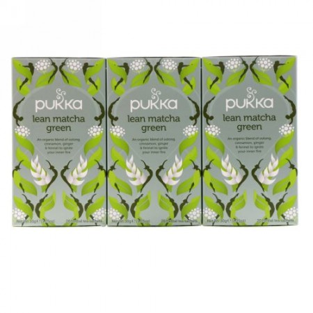 Pukka Herbs, リーン抹茶グリーン、3パック、ハーブティーサッシェ各20袋 (Discontinued Item)