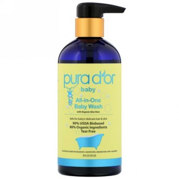 Pura D'or, オールインワン・ベイビーウォッシュ、473ml（16 fl oz） (Discontinued Item)