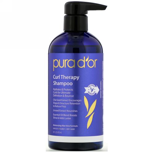 Pura D'or, パーマ用セラピーシャンプー、473ml（16 fl oz)