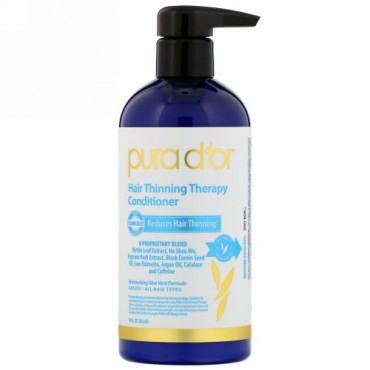 Pura D'or, 薄毛対策コンディショナー、473 ml（16 fl oz）