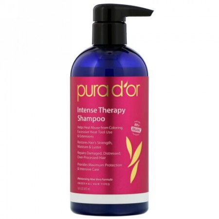 Pura D'or, 集中補修セラピーシャンプー、473ml（16 fl oz） (Discontinued Item)